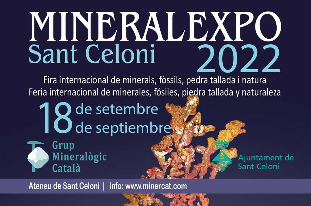 Cartell MineralExpo Sant Celoni 2022